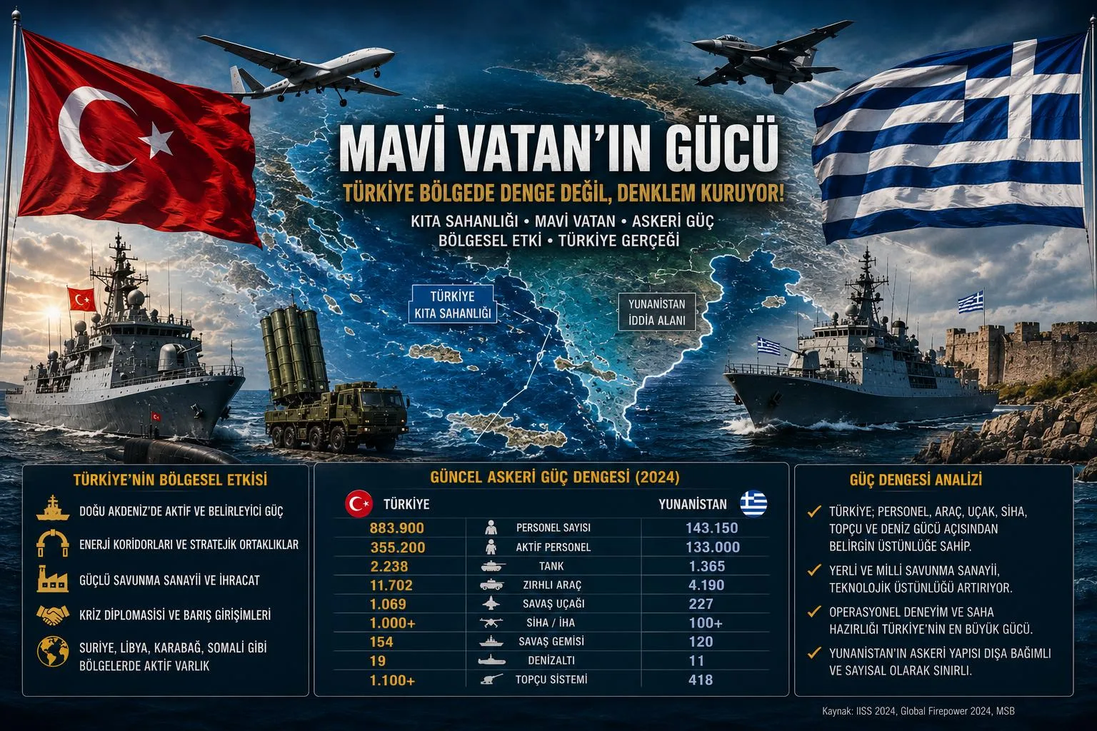 Mavi Vatan’ın Gölgesinde: Ege’de Güç Dengesi ve Türkiye Gerçeği