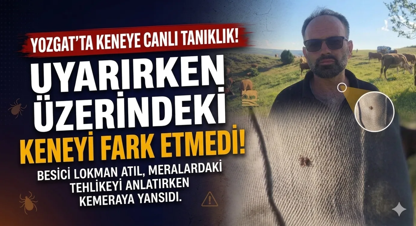 Uyarırken Canlı Tanığı Oldu: Yozgat'ta Kameralara Yansıyan Kene Tehlikesi