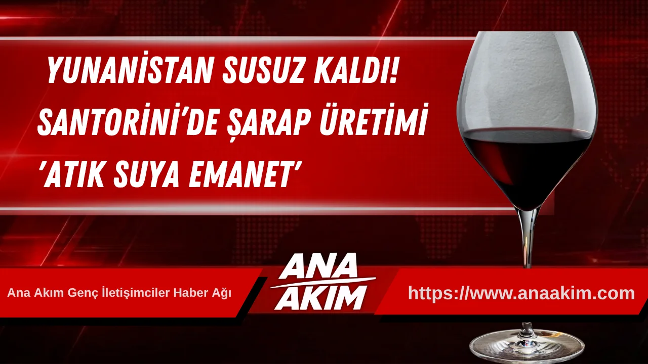 SANTORİNİ – "Susuzluktan Çıkış Yolu mu, Tehlikeli Bir Tercih mi? Santorini’de Şarap Üretimi Atık Suya Emanet"