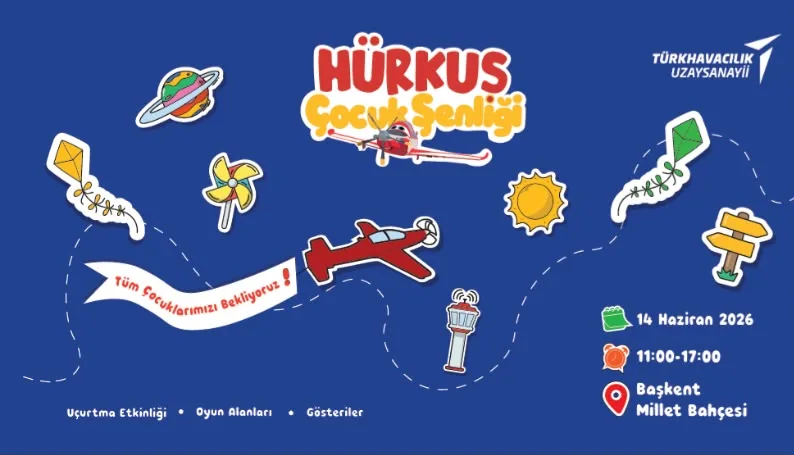 Geleceğin Havacıları Başkent'te Buluşuyor: HÜRKUŞ Çocuk Şenliği Yarın Başkent Millet Bahçesi'nde!