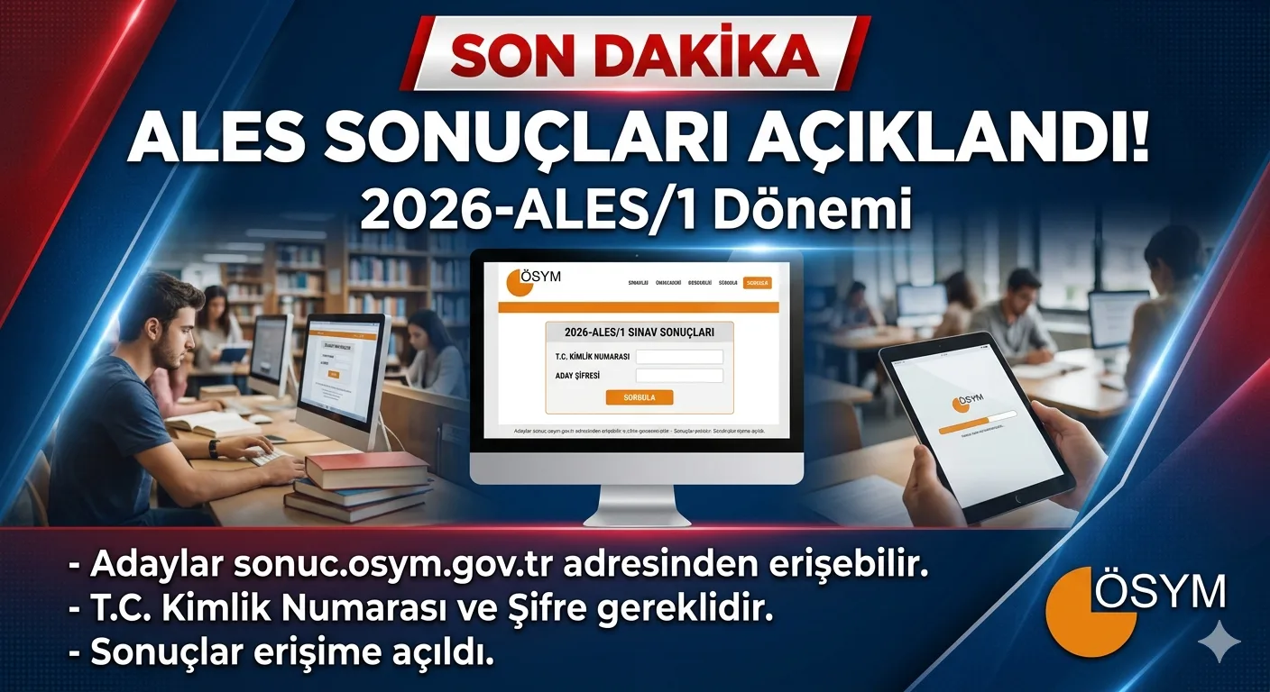SON DAKİKA: ALES/1 Sonuçları Açıklandı!
