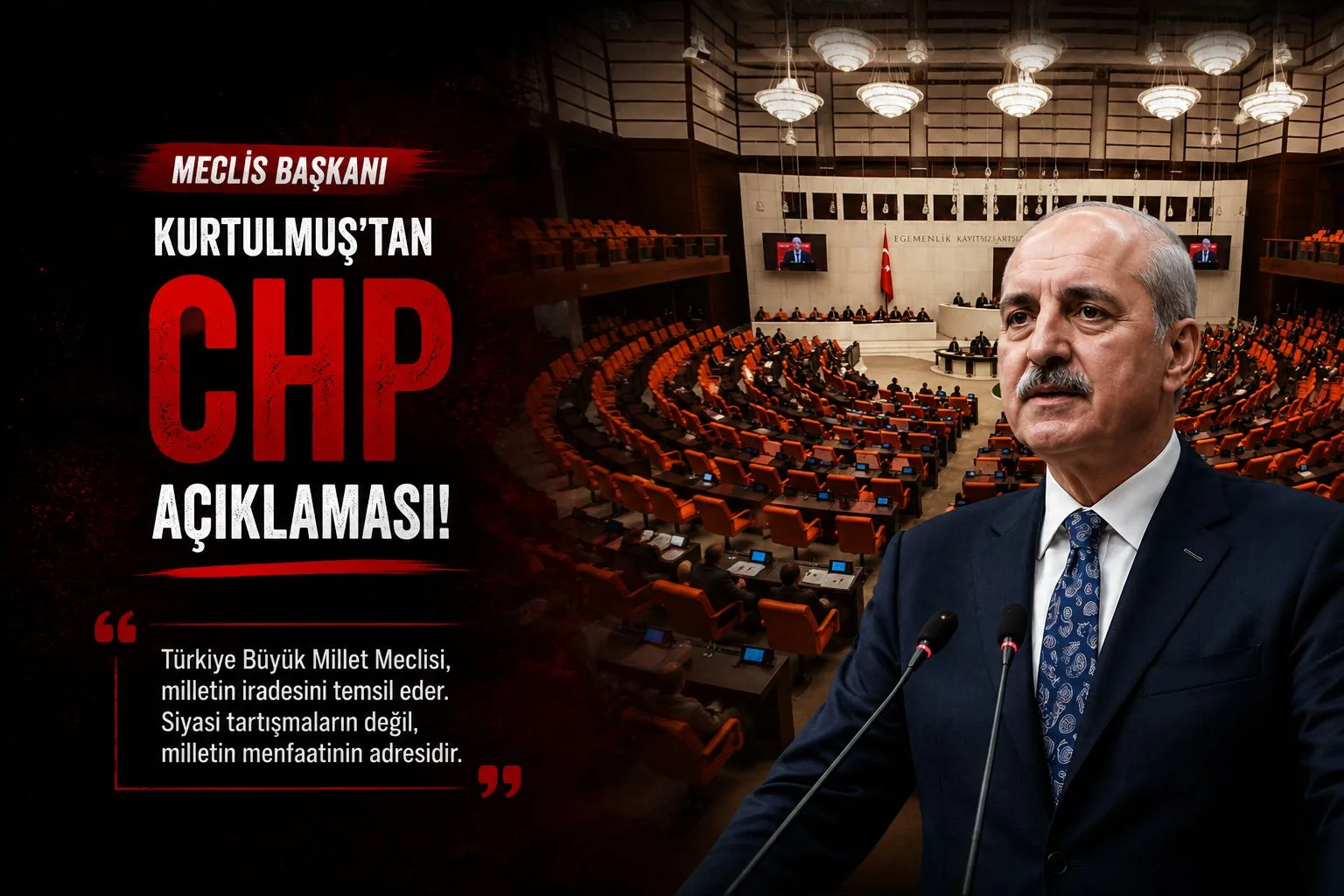 Kurtulmuş’tan CHP Krizi Açıklaması: “TBMM Kendini Mahkeme Yerine Koyamaz”