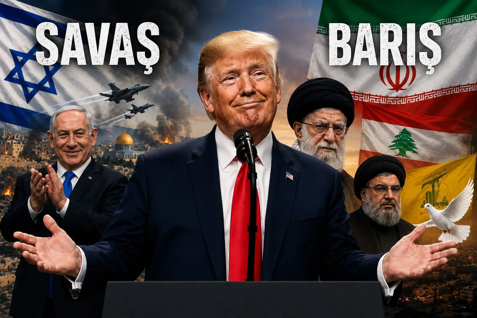 Trump'tan Barış Açıklamasıyla Aynı Anda "Savaş Yetkisi" Vurgusu