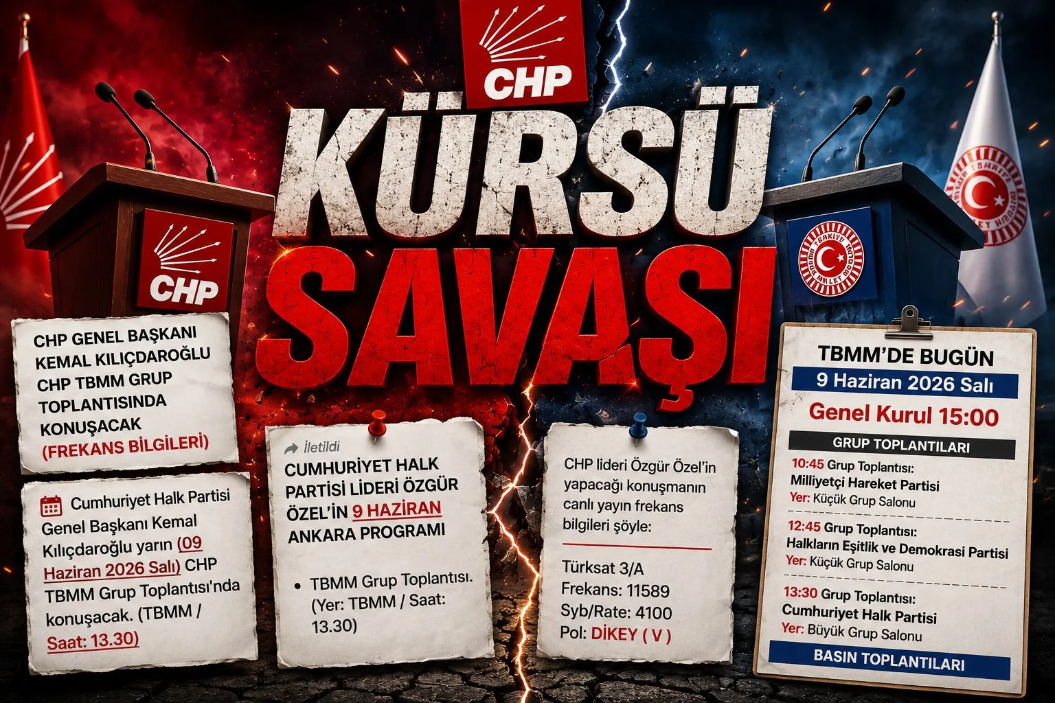 CHP’DE KÜRSÜ SAVAŞI: YARIN TBMM’DE KRİZ PATLAK VERİYOR