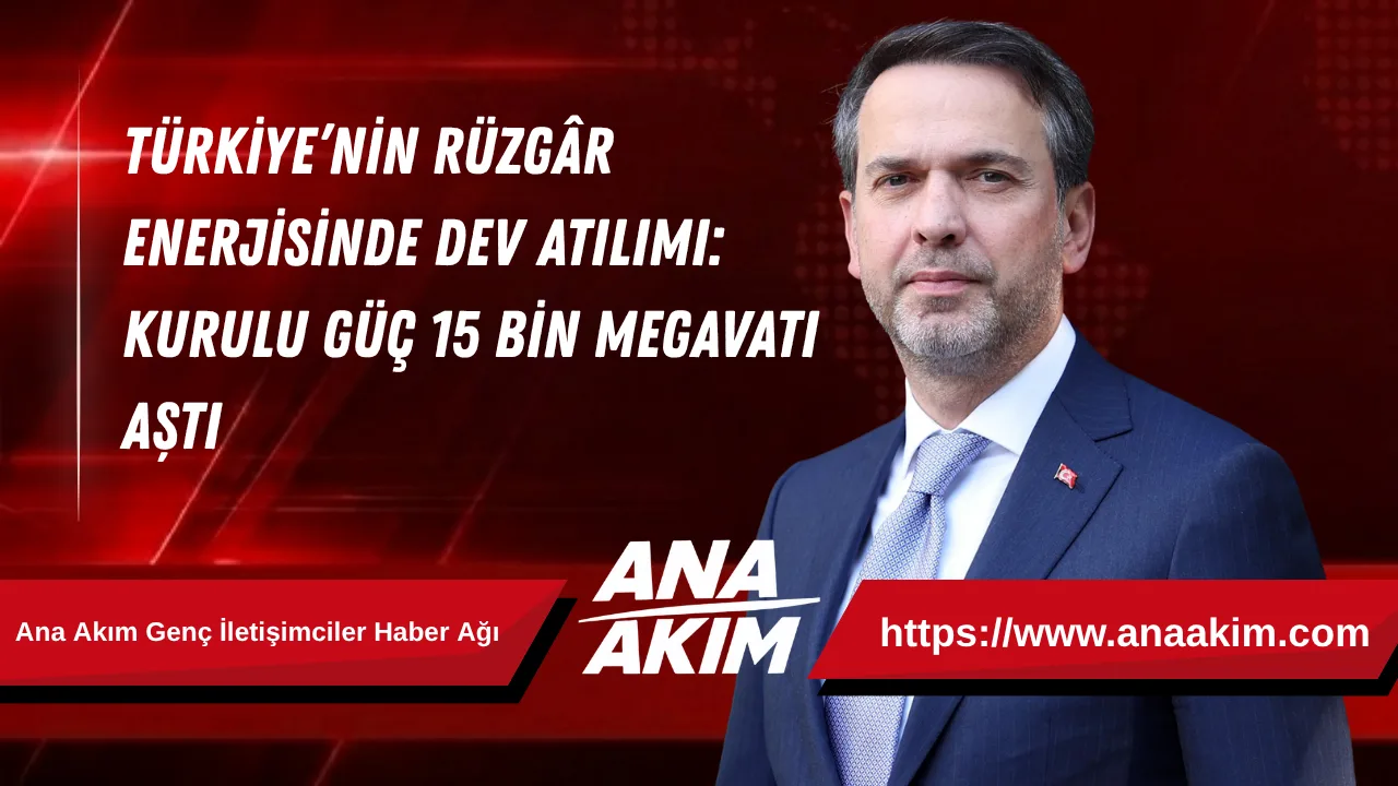 Türkiye’nin Rüzgâr Enerjisinde Dev Atılımı: Kurulu Güç 15 Bin Megavatı Aştı