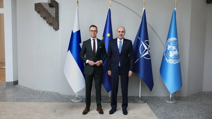 TBMM Başkanı Kurtulmuş, Finlandiya Cumhurbaşkanı Stubb ile Bir Araya Geldi