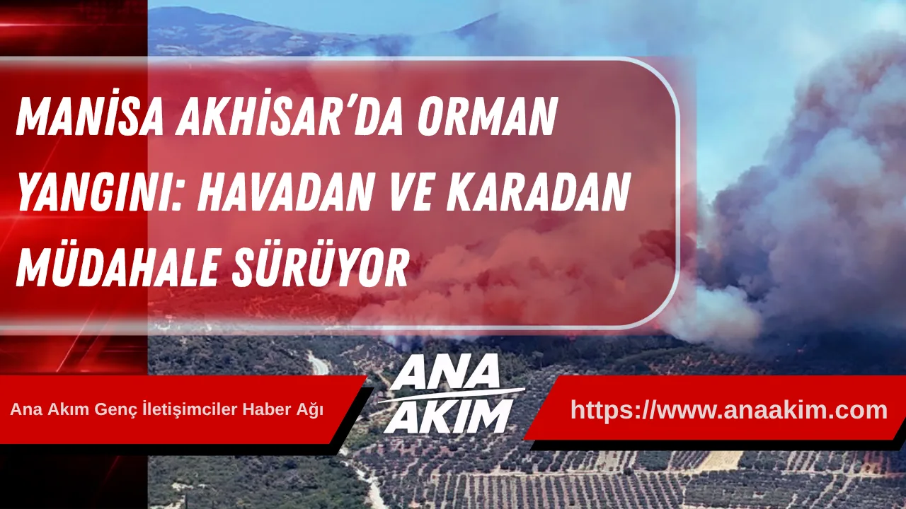 Manisa Akhisar’da Orman Yangını: Havadan ve Karadan Müdahale Sürüyor