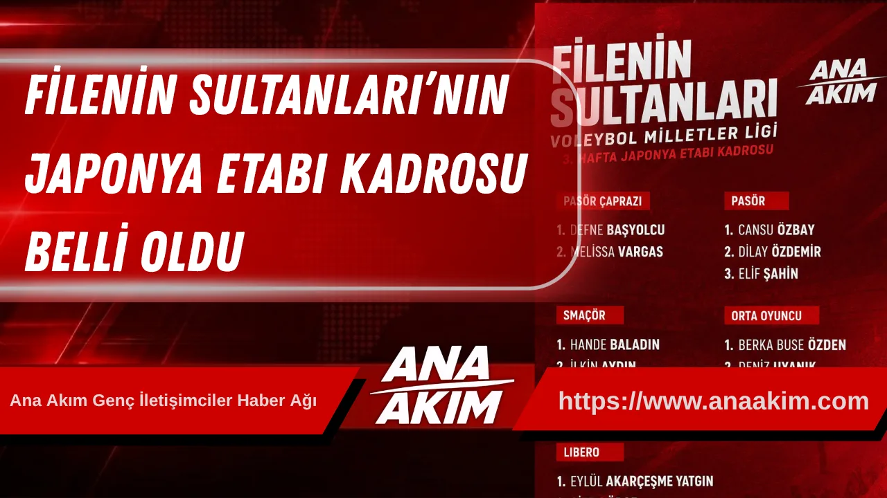 Filenin Sultanları’nın Japonya Etabı Kadrosu Belli Oldu