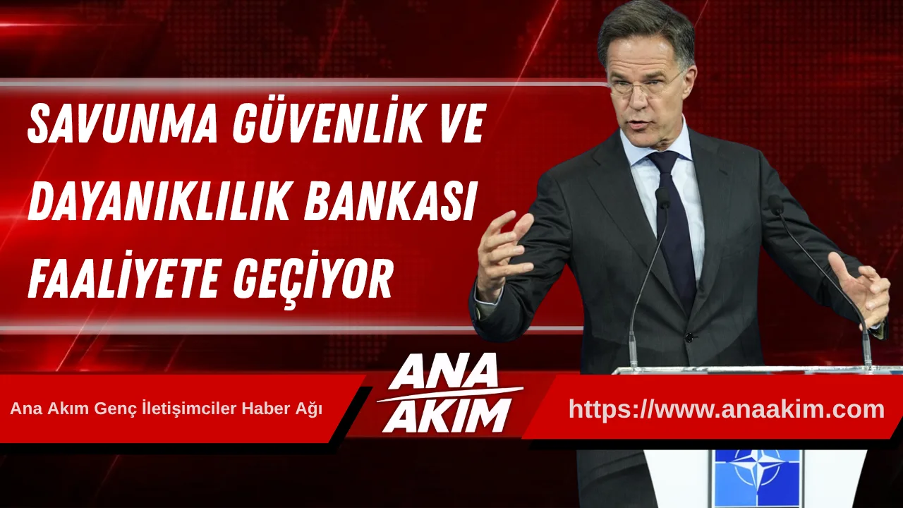 Savunma Güvenlik ve Dayanıklılık Bankası Faaliyete Geçiyor