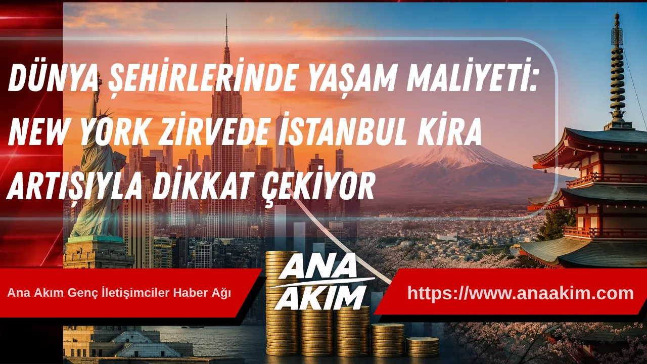 Dünya Şehirlerinde Yaşam Maliyeti: New York Zirvede, İstanbul Kira Artışıyla Dikkat Çekiyor