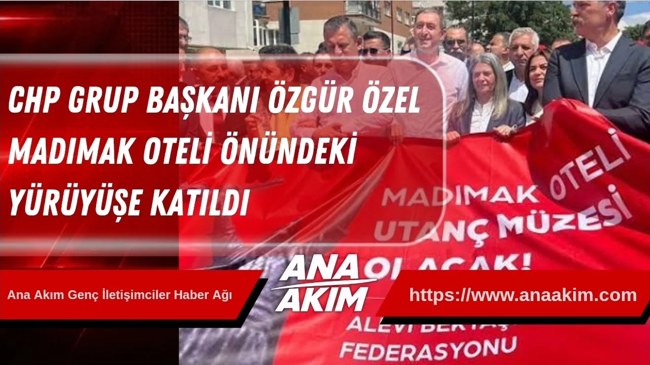 CHP Grup Başkanı Ve Manisa Milletvekili Özgür Özel, Madımak Oteli Önündeki Yürüyüşe Katıldı