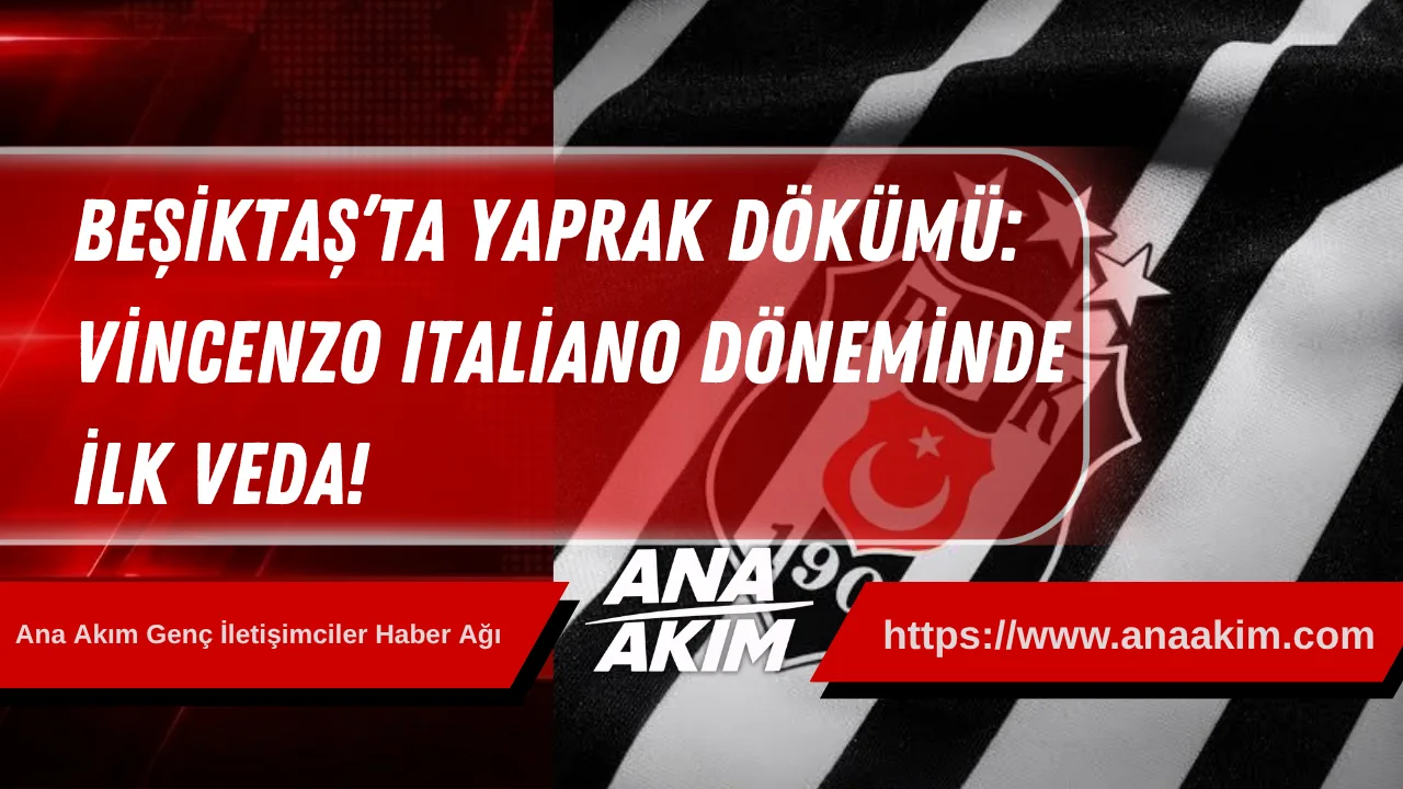 Beşiktaş’ta Yaprak Dökümü: Vincenzo Italiano Döneminde İlk Veda!