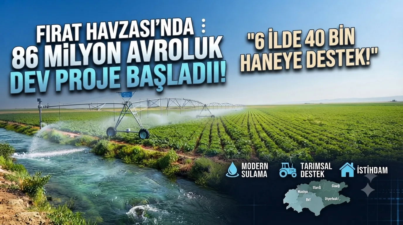 Fırat Havzası’nda 86 Milyon Avroluk Dev Proje Başladı: 6 İlde 40 Bin Haneye Destek