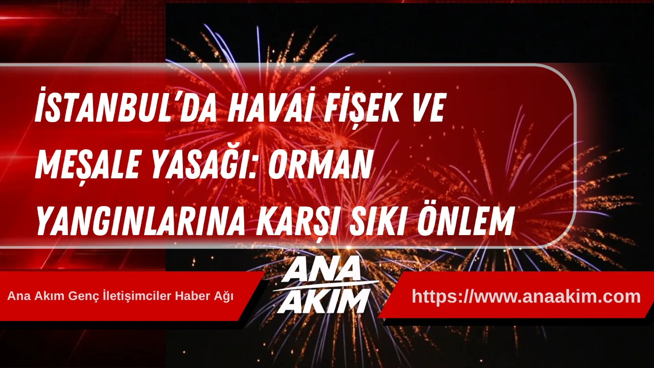İstanbul’da Havai Fişek ve Meşale Yasağı: Orman Yangınlarına Karşı Sıkı Önlem