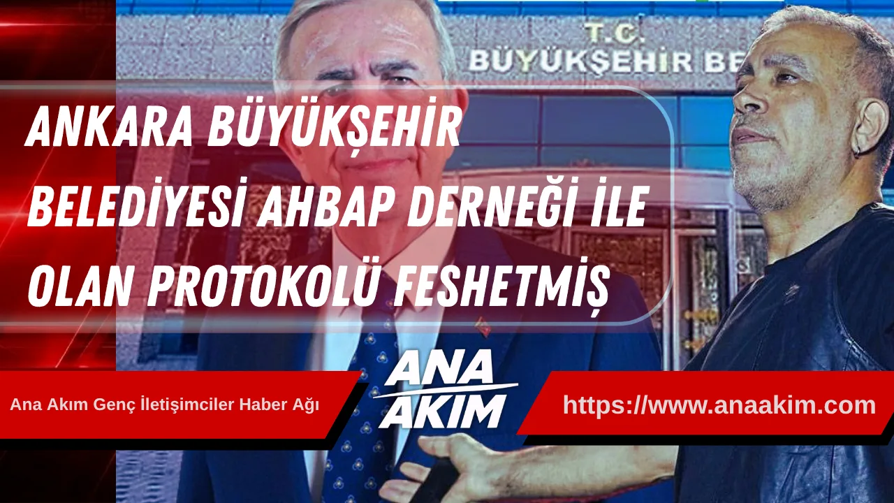 Ankara Büyükşehir Belediyesi, AHBAP Derneği ile Olan Protokolü Feshetmiş
