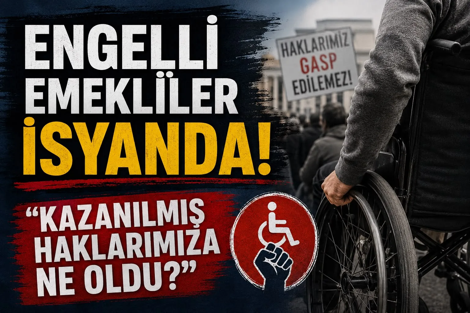 Engelli Emekliler İsyanda: “Kazanılmış Haklarımıza Ne Oldu?